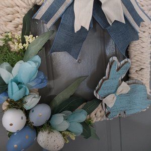 Square Rope wrapped wreath